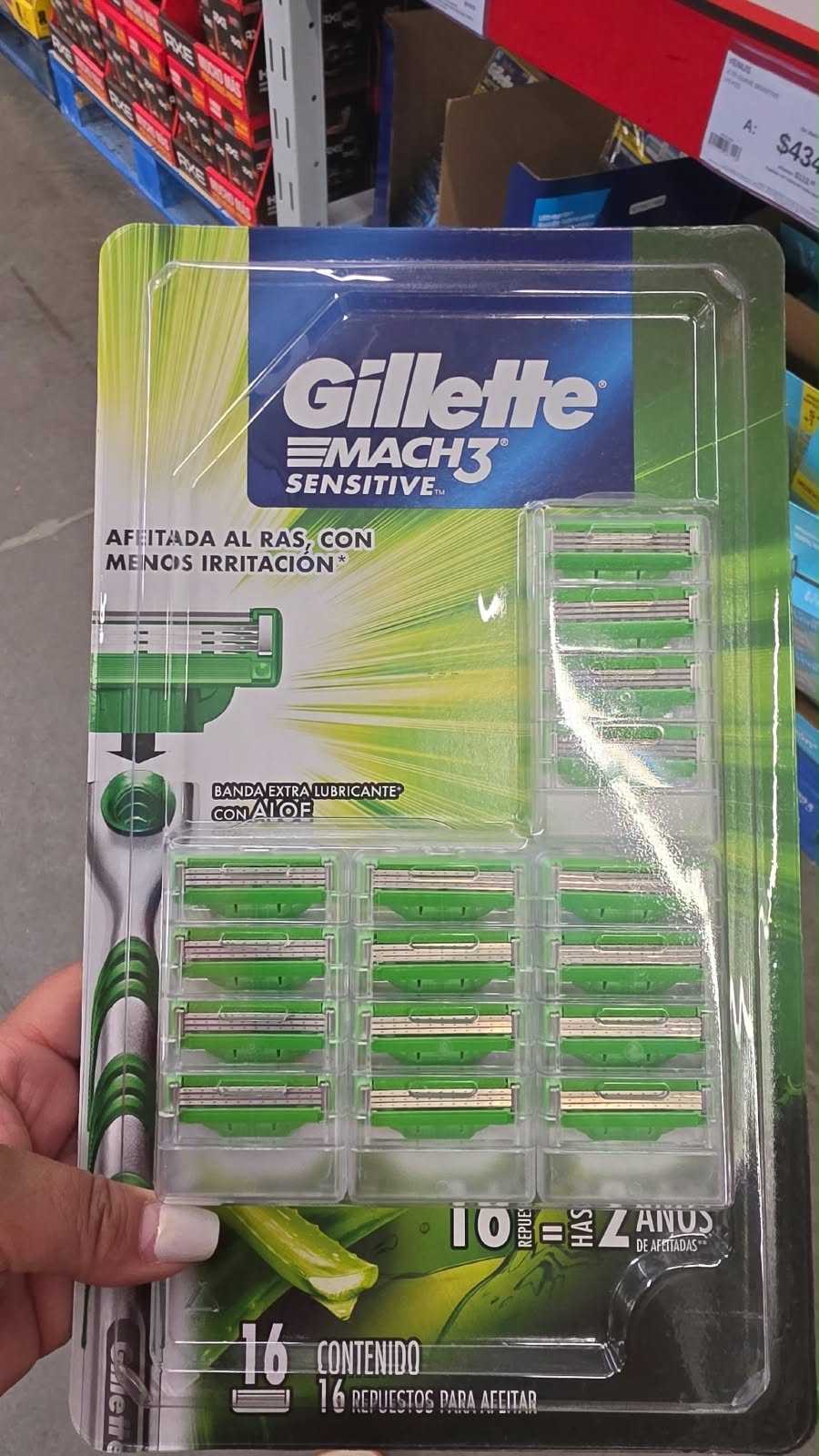 Repuestos Gillette Mach3 Sensitive