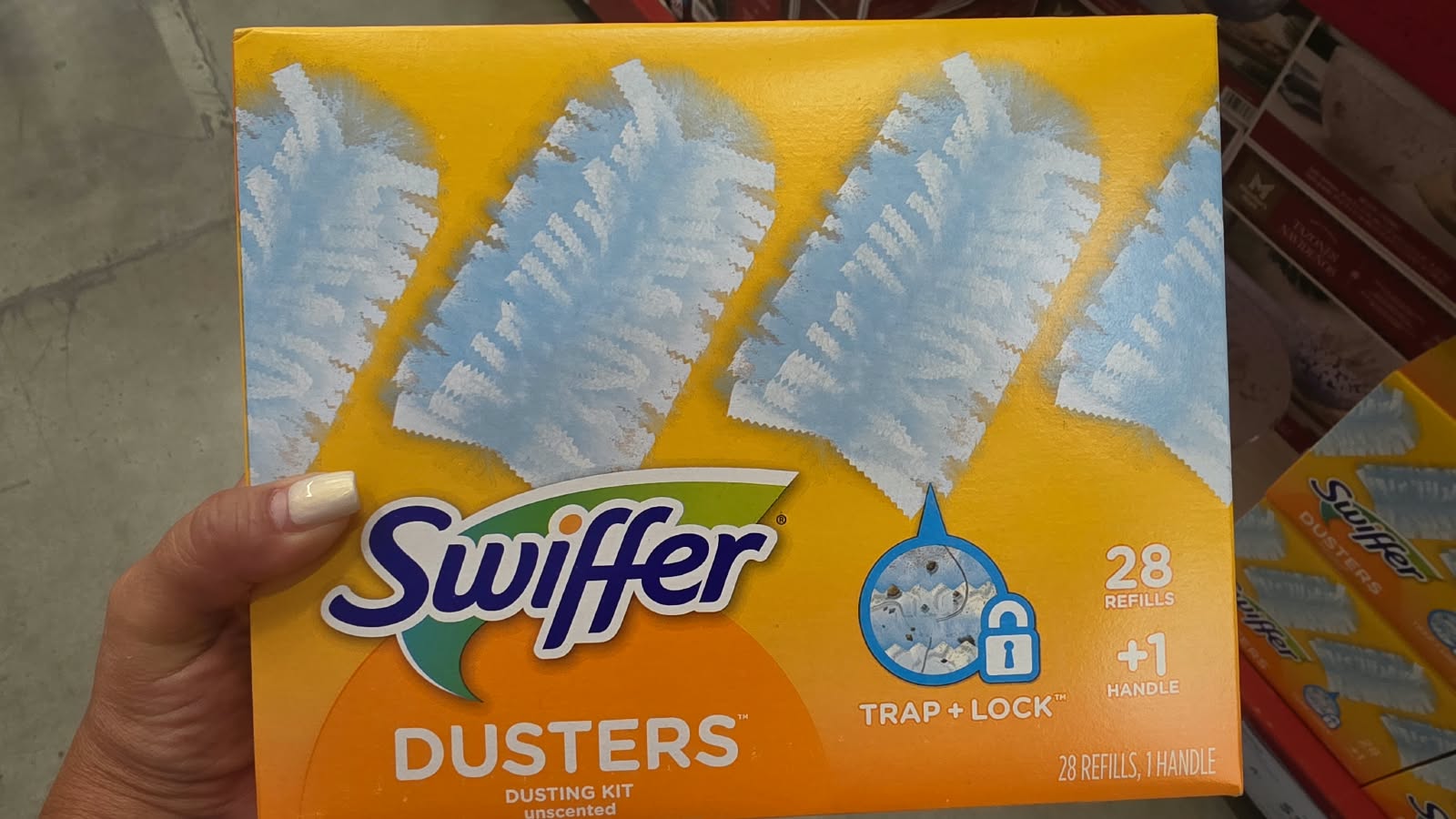 Kit plumeros Swiffer Dusters (28 repuestos + 1 mango)