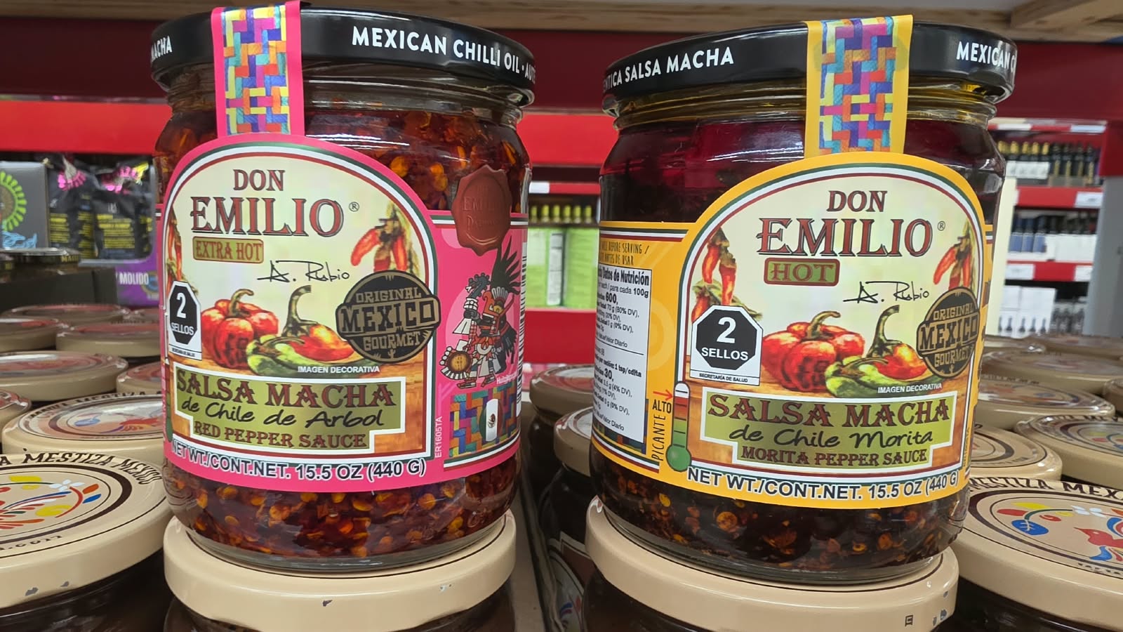 Salsa macha Don Emilio (chile de árbol o morita)