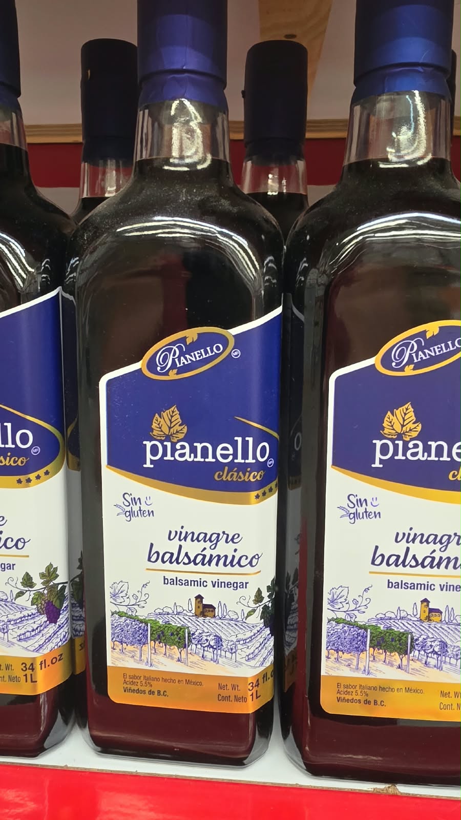 Vinagre balsámico Pianello clásico sin gluten